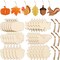 Wooden Christmas Ornaments to Paint for Kids Adults Set of 24